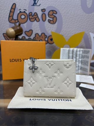 1207-Portefeuille Lisa Wallet – White Short Wallet