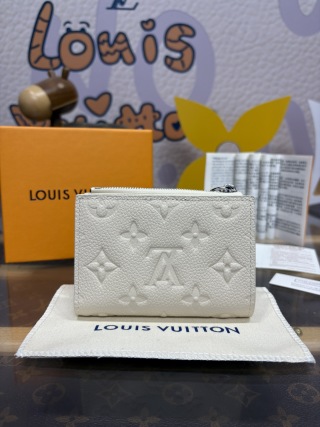 1207-Portefeuille Lisa Wallet – White Short Wallet