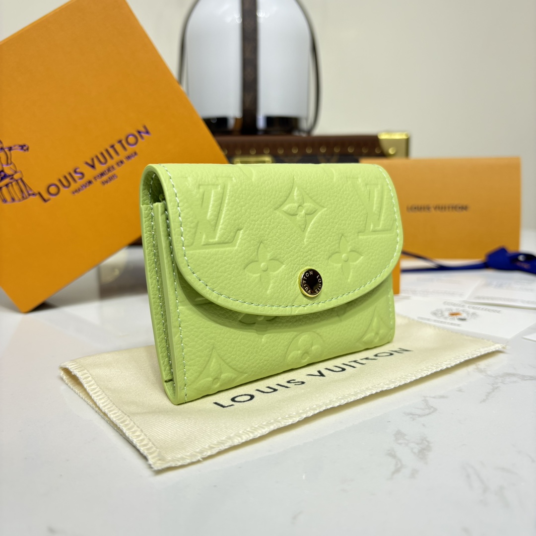 1163-Rosalie Embossed Coin Purse-Green