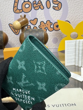 1192-Green Flower Pocket Wallet