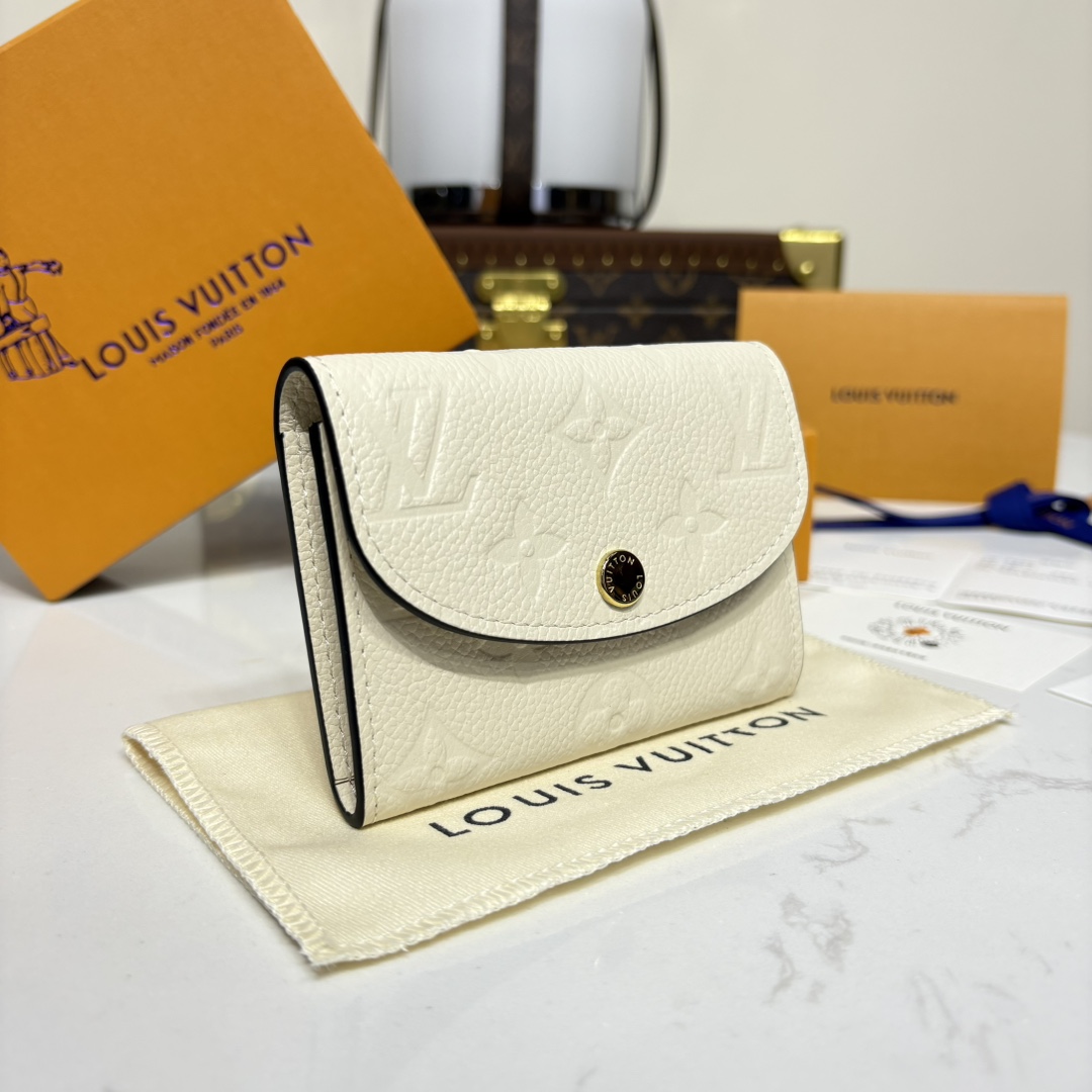 1164-Rosalie Embossed Coin Purse-White