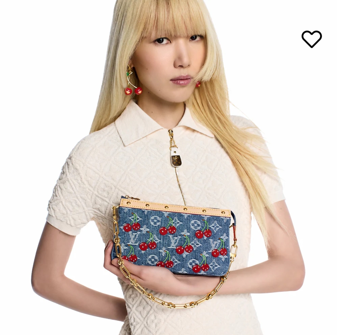 1233-Sunset Bag – Blue Monogram Denim | Vintage Washed Cotton Canvas