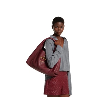 3023-Gucci Softbit Large Shoulder Bag with Signature Half-Horsebit Detail