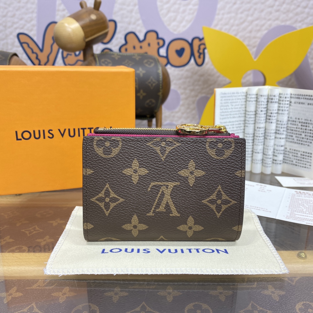 1225-Portefeuille Lisa Wallet – Rose Pink 🌸
