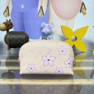 1244-Cherry Blossom Epi Leather Cosmetic Pouch – Takashi Murakami Revival