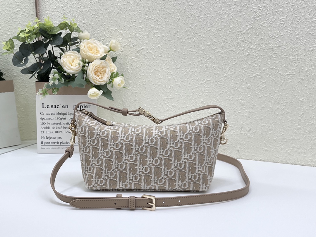 5042-Dior Oblique Canvas Top Handle Bag | Everyday Elegance with Timeless Appeal