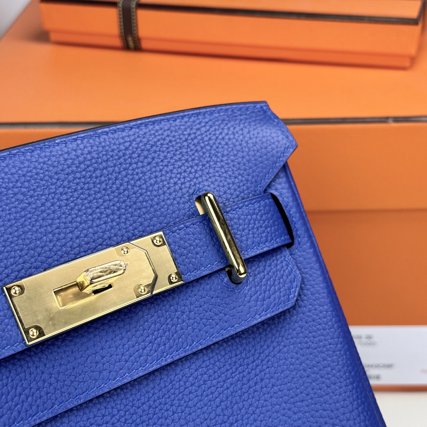 6033-Hermès Hac à Dos Backpack | Timeless Elegance in Deep Blue Togo Leather
