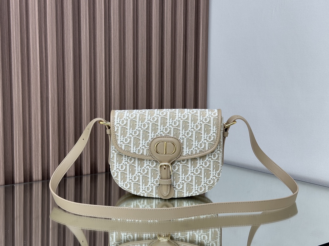 5039-Dior Bobby Saddle Bag | Oblique Elegance with a Retro-Chic Twist