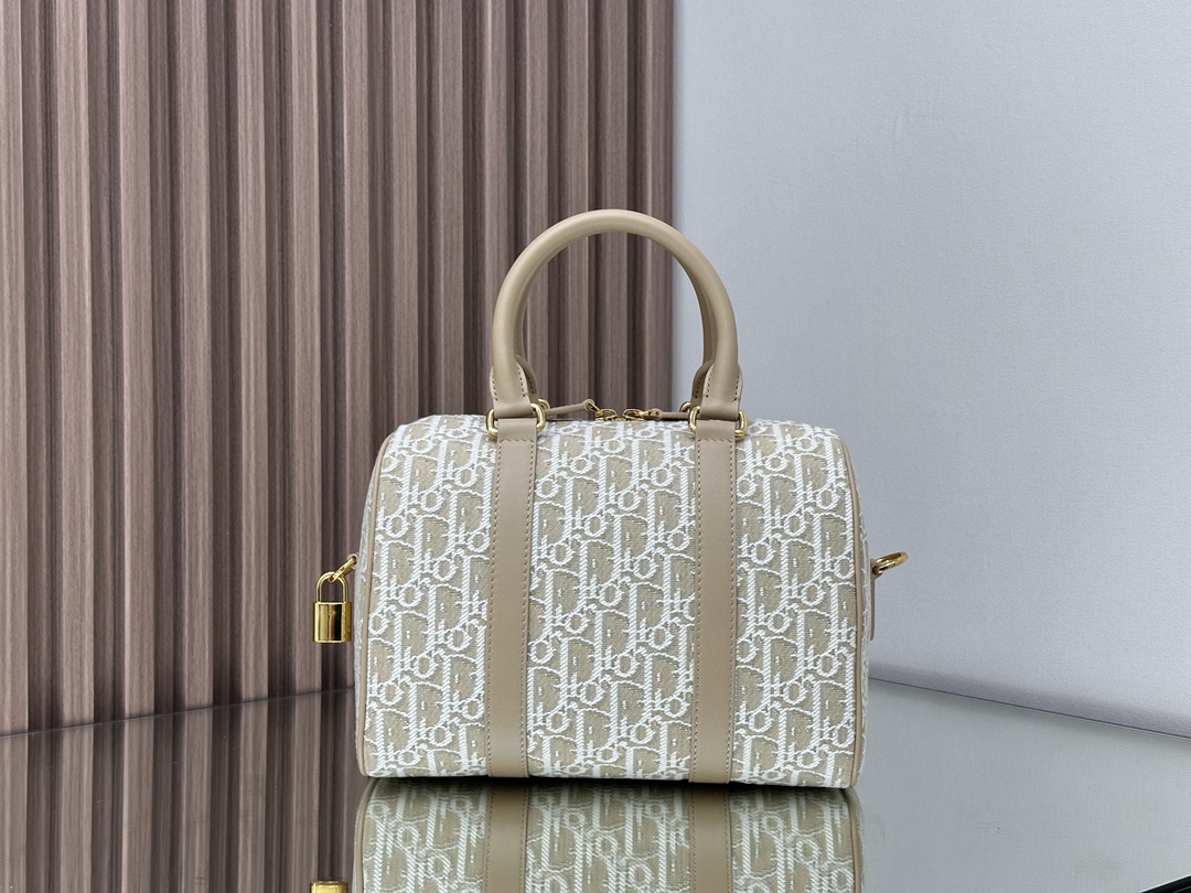5037-Dior Groove 20 Boston Bag in Beige | Jisoo’s Pick for Chic Spring Style