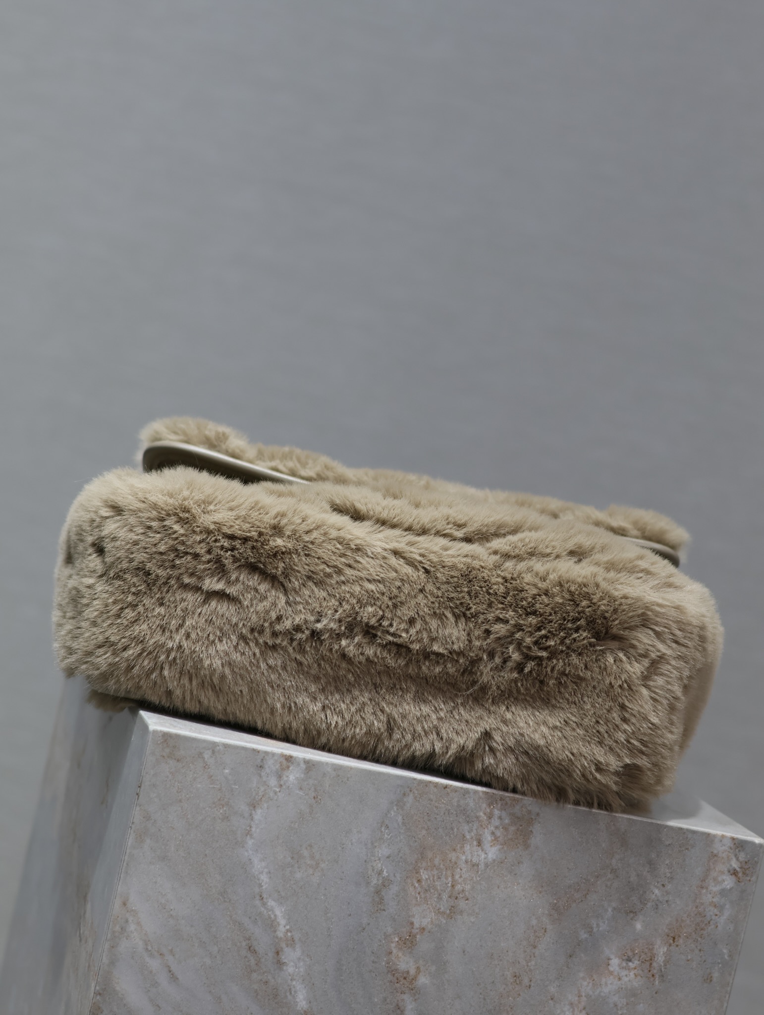 7063-YSL Shearling Quilted Shoulder Bag | Soft Luxury for the Cold Season