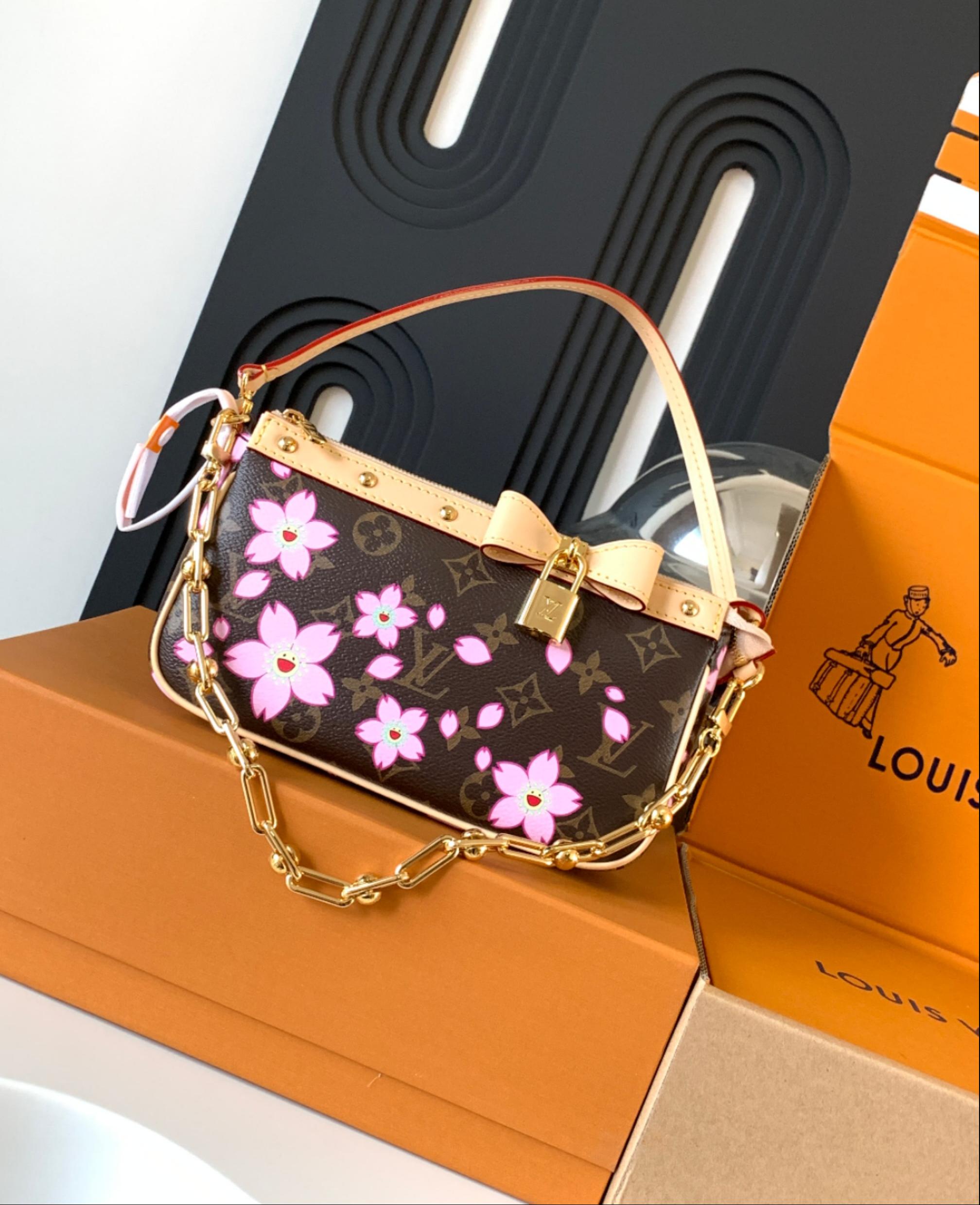 1248-Louis Vuitton Monogram Sakura Handbag | A Touch of Springtime Elegance