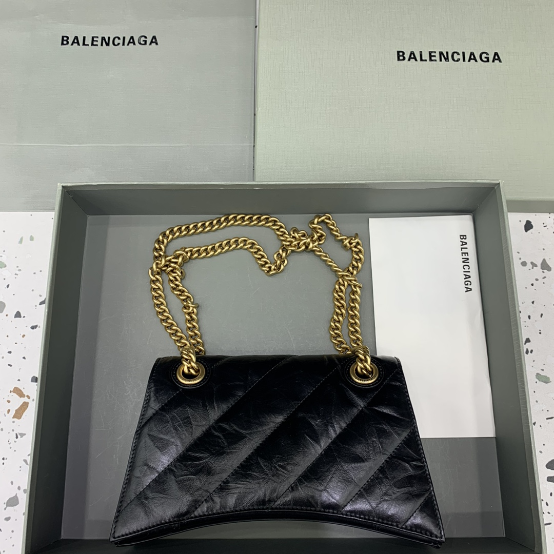 8025-Balenciaga Quilted Leather Shoulder Bag | Iconic Elegance Meets Edgy Glam