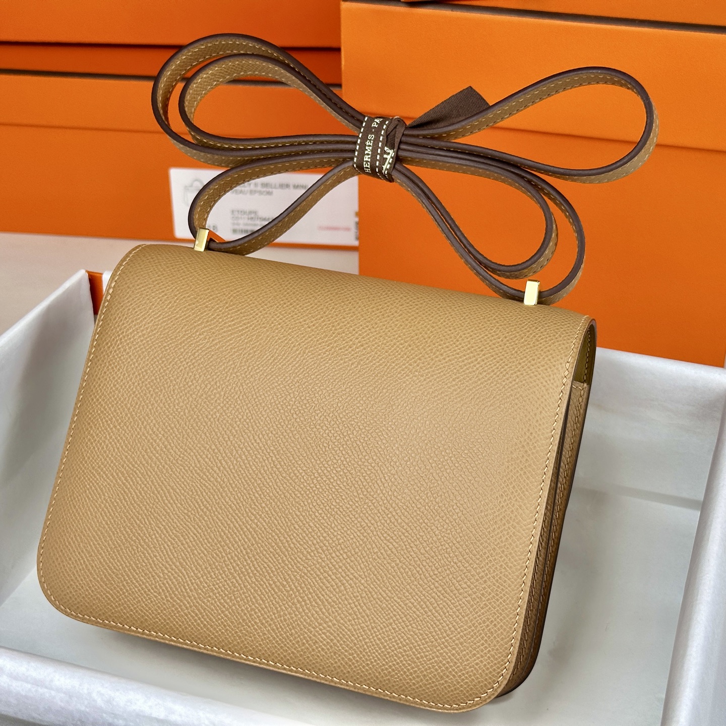 6058-Hermès Constance Bag in Beige | Timeless Sophistication in a Compact Silhouette