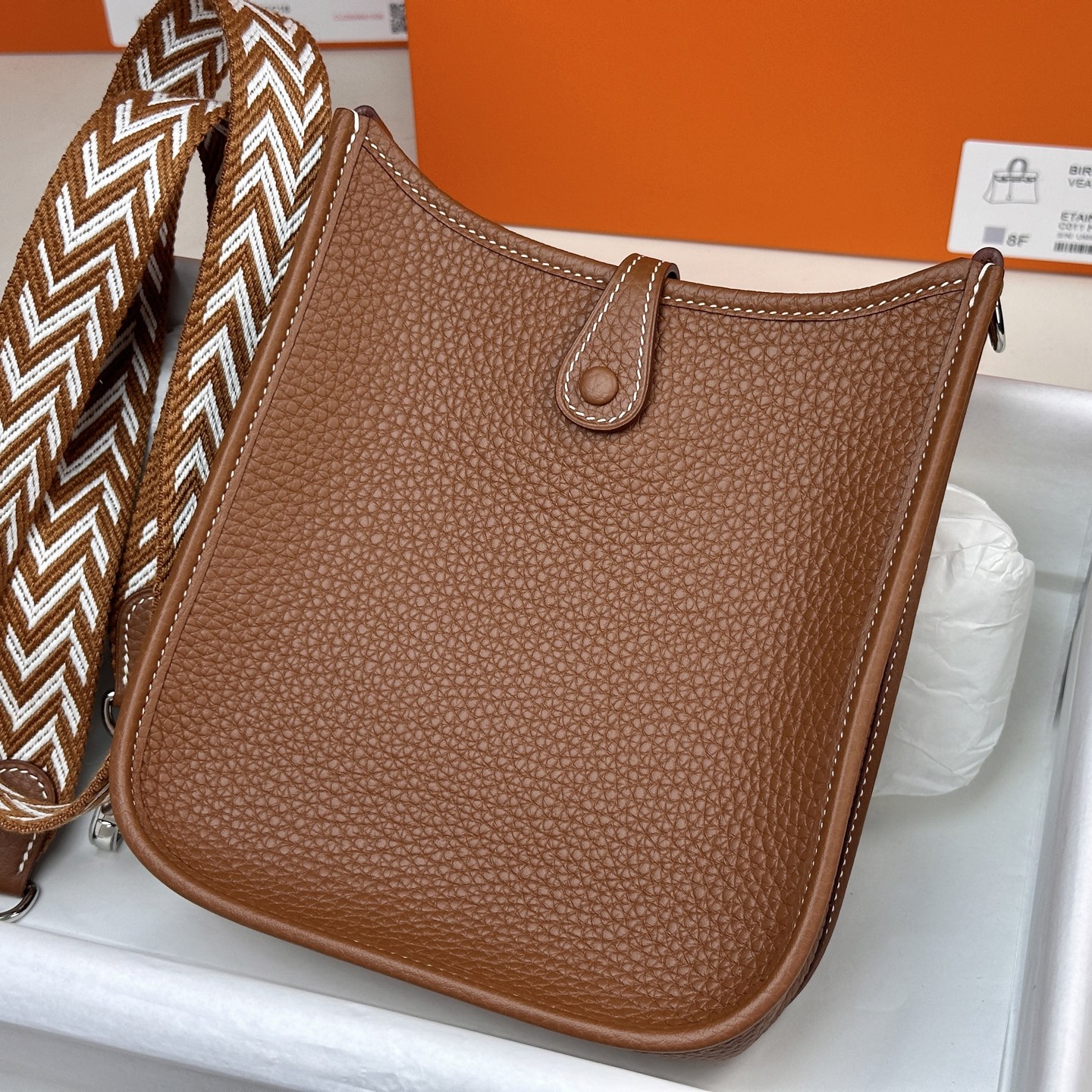 6056-Hermès Evelyne Bag in Brown | Effortless Style with Iconic Heritage
