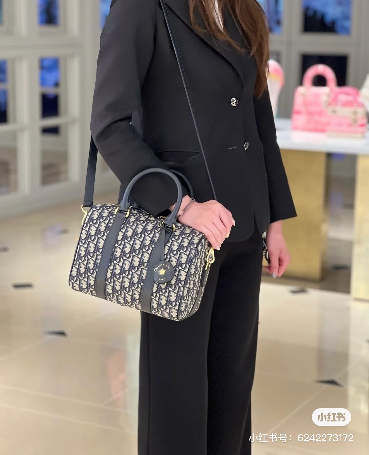 5058-Dior Oblique Boston Bag | Timeless Heritage Meets Modern Utility