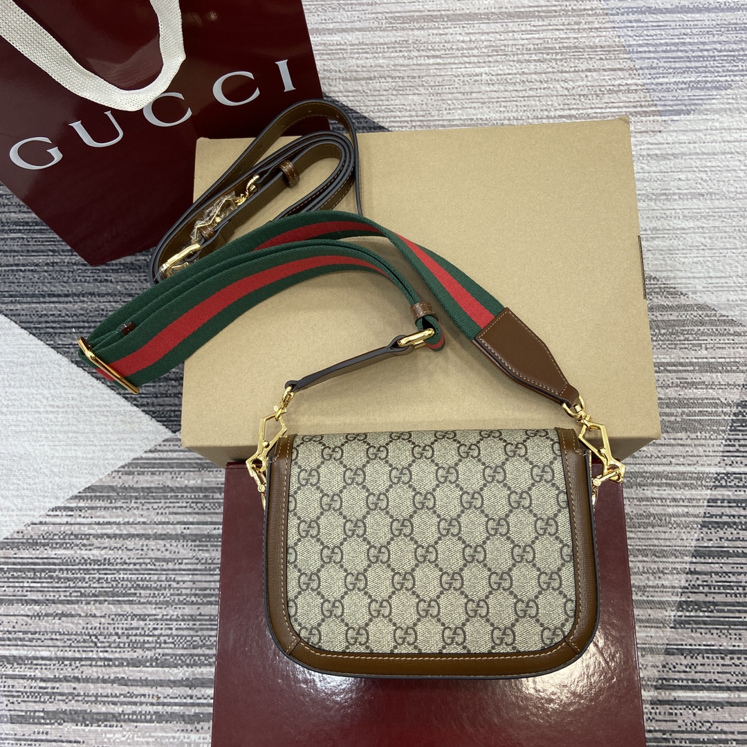 3047-Gucci GG Canvas Messenger Bag | Timeless Functionality with a Vintage Flair
