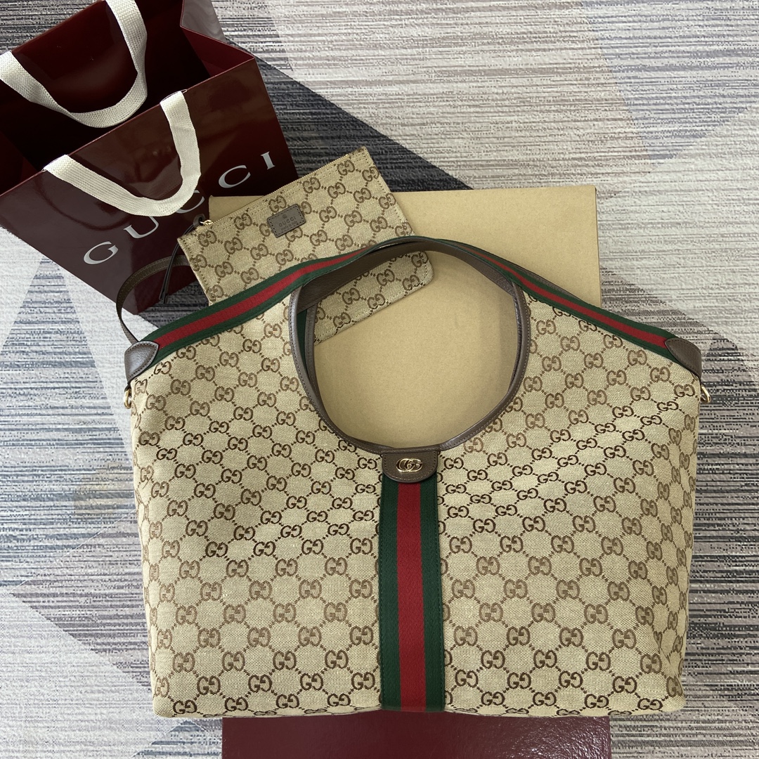 3037-Gucci GG Canvas Tote Bag | Timeless Elegance Meets Daily Versatility