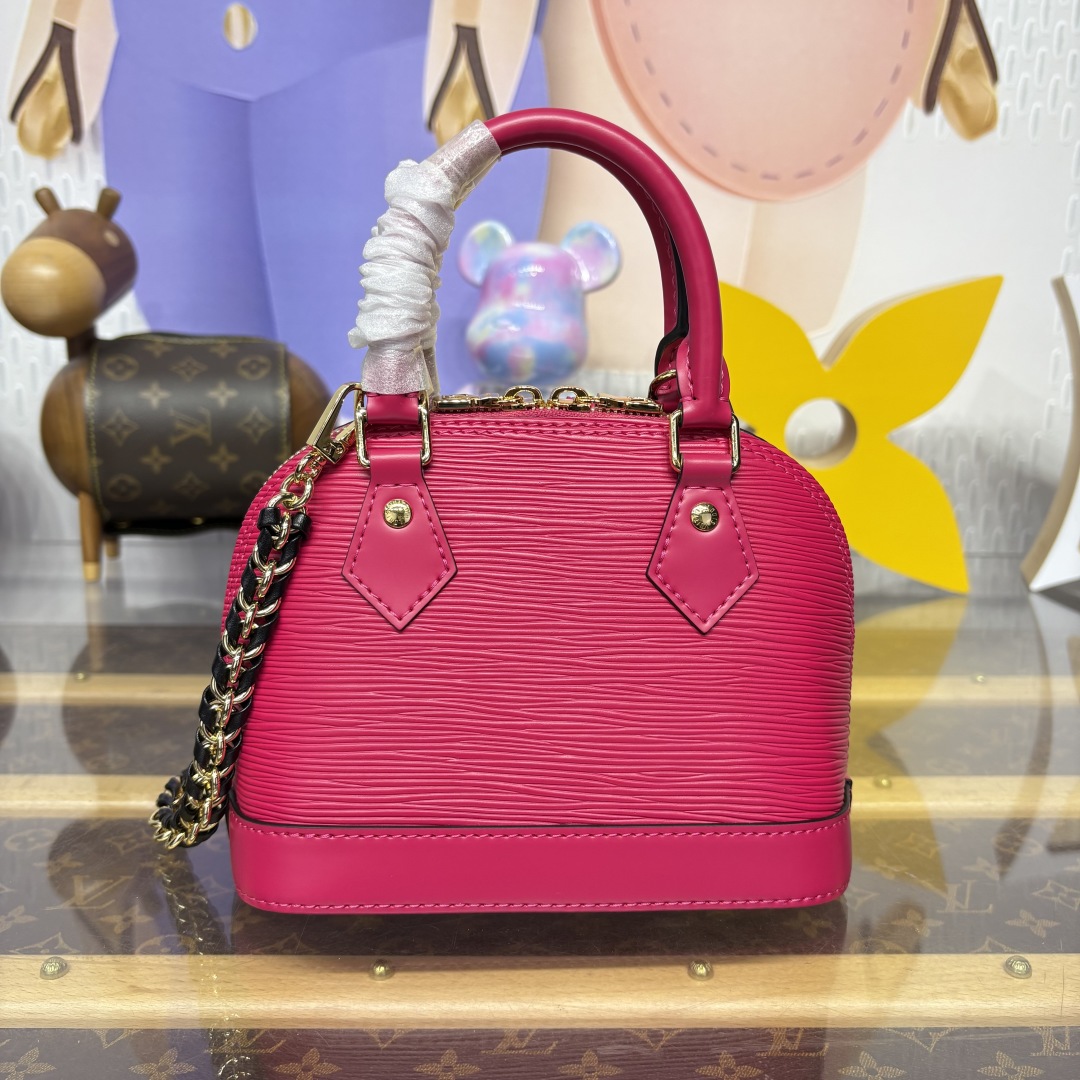 1257-Louis Vuitton Pink Epi Alma Bag | Bold Elegance with a Playful Twist