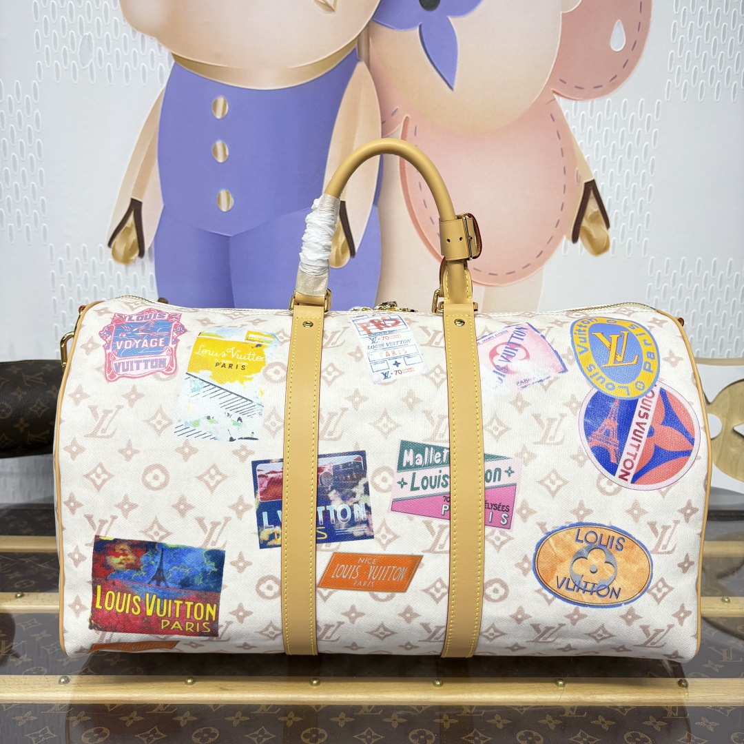 1282-Louis Vuitton Badge Keepall | A Fashion-Forward Passport to Adventure 🎒✈️