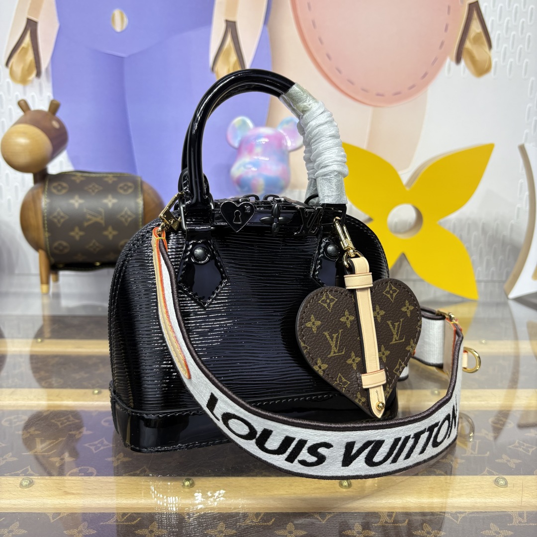 1258-Louis Vuitton Black Epi Alma Bag | Timeless Elegance with a Modern Edge