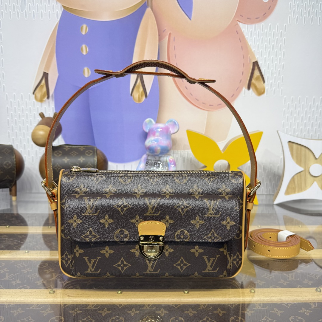 1263-Louis Vuitton Monogram Canvas Flap Bag | Timeless Elegance Meets Everyday Function