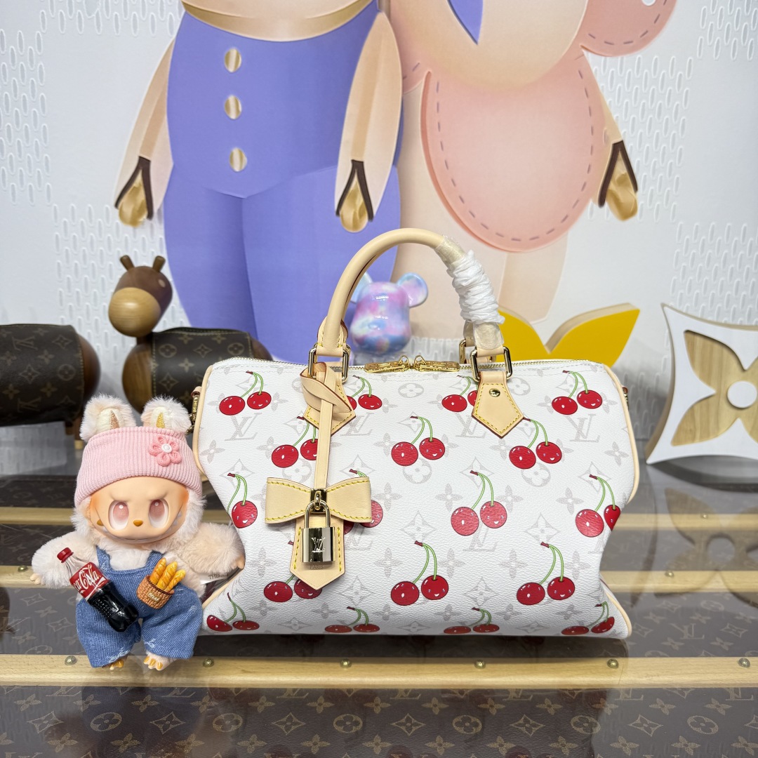 1272-Louis Vuitton Cherry Monogram Speedy | A Sweet Twist on a Timeless Classic