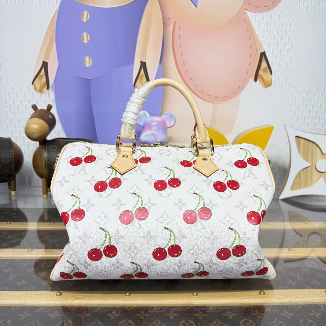 1272-Louis Vuitton Cherry Monogram Speedy | A Sweet Twist on a Timeless Classic