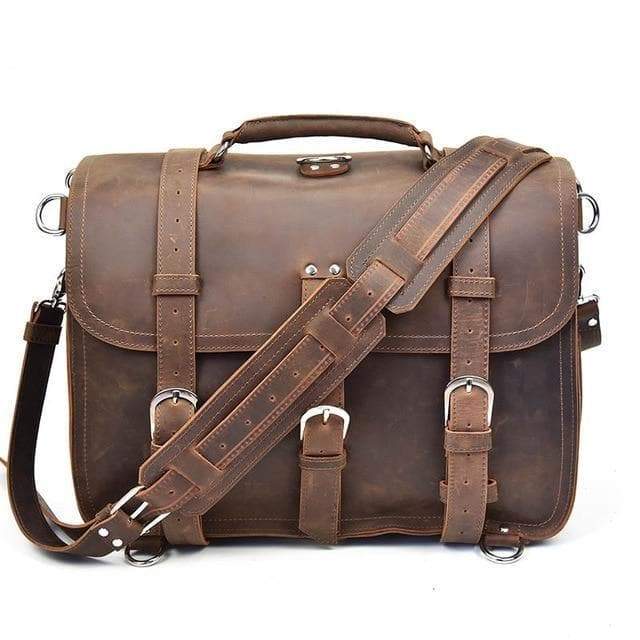 The Gustav Messenger Bag Large Capacity Vintage Leather Messenger Bag 15155801