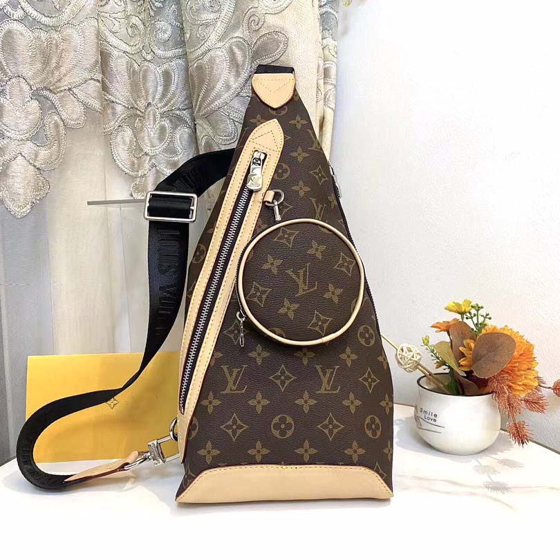 Shoulder bag paneled and has a detachable zippered pocket and zippered side pockets for coin or other needs XC S04
