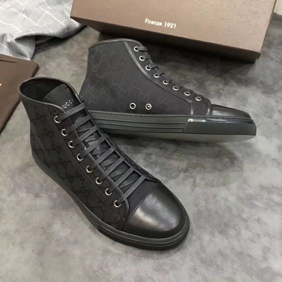 Latest Top Retro Fashion Casual Men's Comfortable Foot High-top Sneakers G03