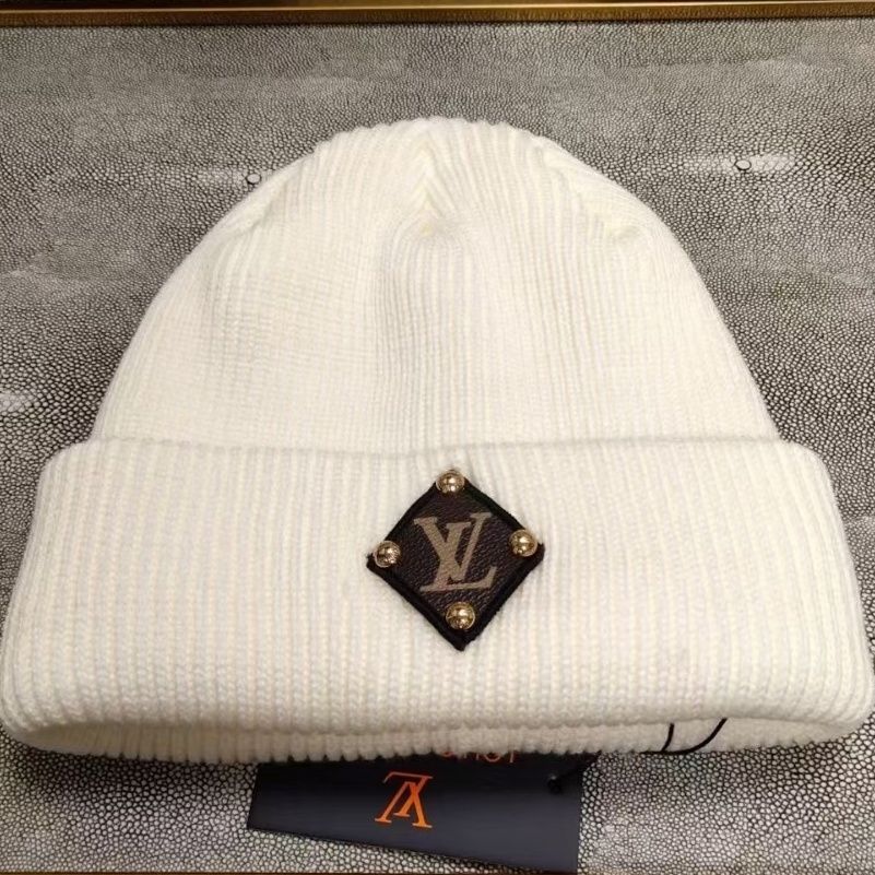 New Embroidered Letters Curling Toe Knitted Hat Unisex Tide Brand Antifreeze Cold Hat