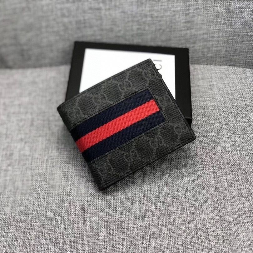 Classic Waterproof Fabric Tiger Head Wallet Genuine Leather Men's Compact Wallet S03