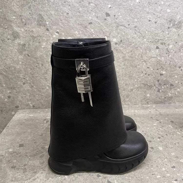23/24 New American style thick-soled metal lock trouser boots PD 0423111404
