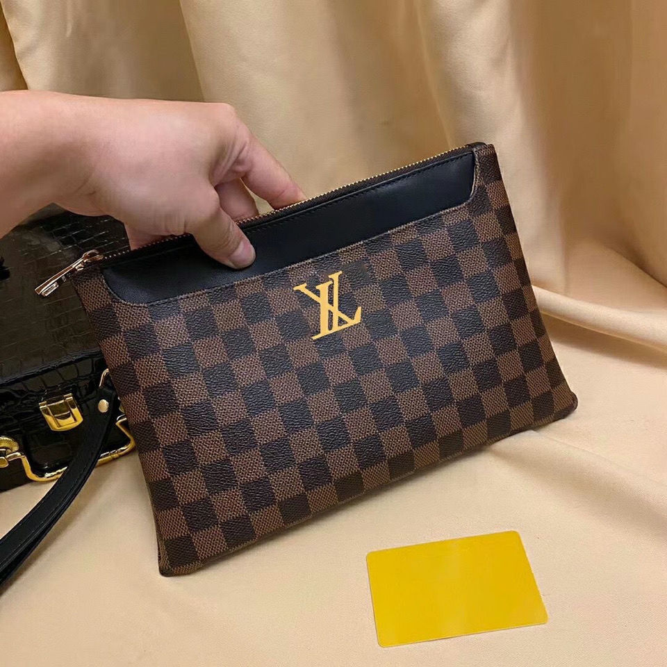 Men's trendy brand imported men's bag clutch bag top layer cowhide envelope bag large capacity genuine leather clutch bag