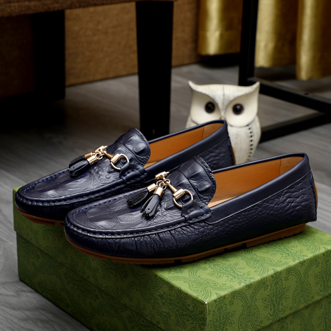 New Men's Fashion Metal Buckle Tassel Casual Slip-On Shoes XC0424111804