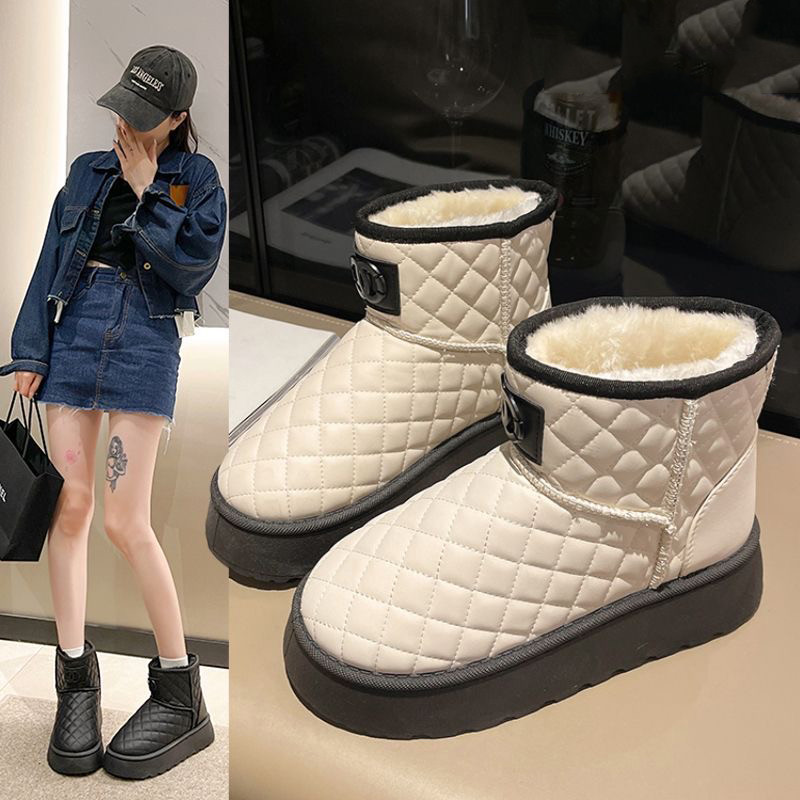 2023 new autumn and winter CL non-slip thick sole plus velvet women's boots PD0423091101