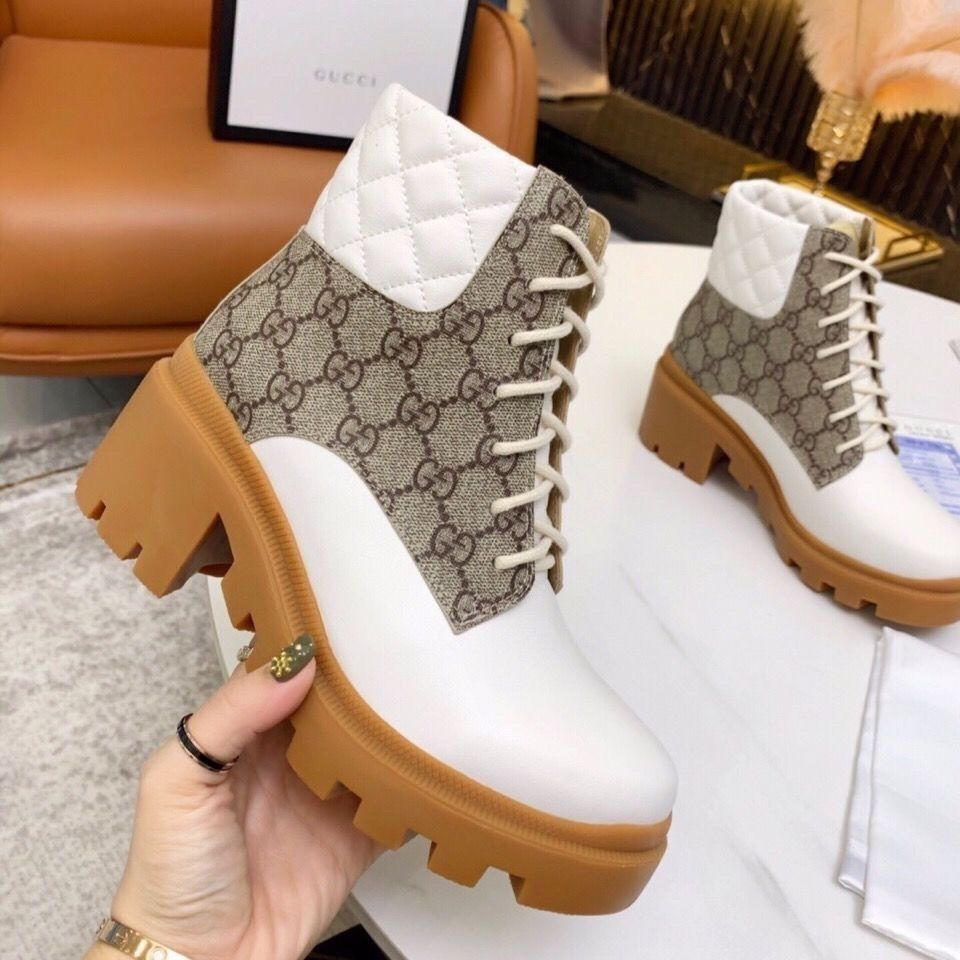 Autumn and winter new European and American tweed chunky heel ankle boots high heel round toe low boots