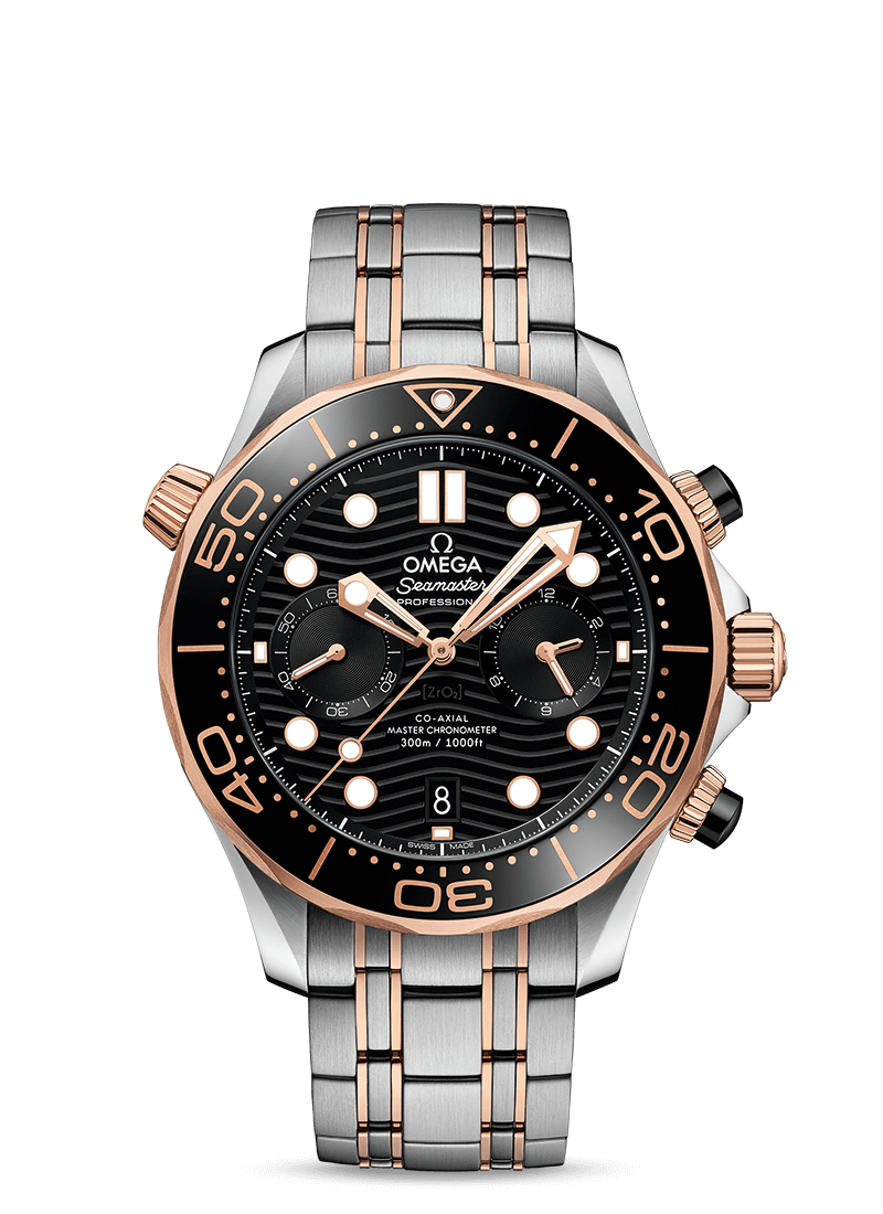 Seamaster Diver 300m CHRONOGRAPH Sedna™ Gold Black 44mm