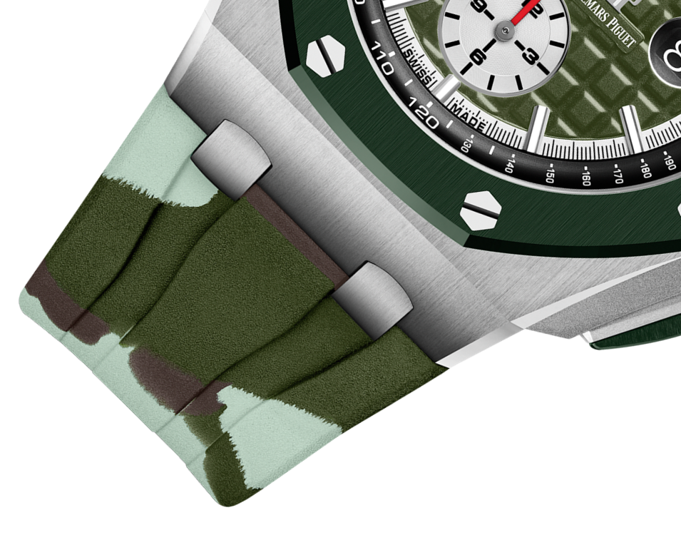 OFFSHORE Khaki Green Camouflage Dial CHRONOGRAPH 44mm