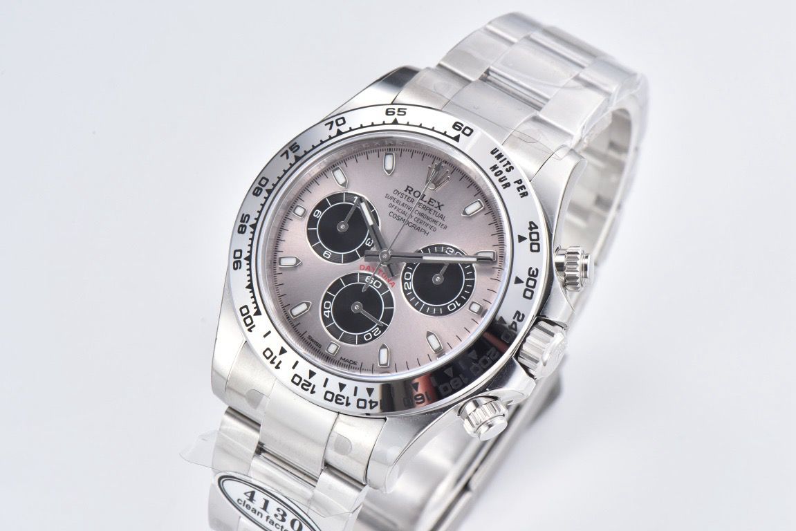 Clean Factory Rolex Daytona 116509 40MM Full White Gold Grey Dial