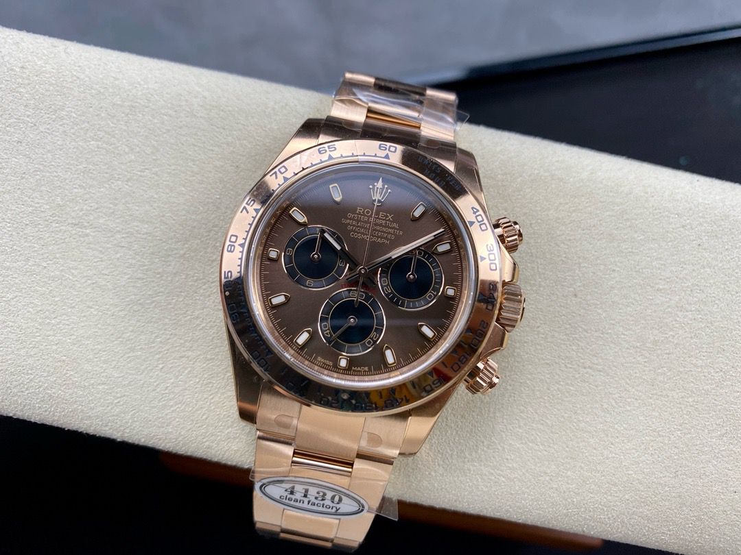 Clean Factory Rolex Daytona 116505-0013 40MM Full Rose Gold Brown Dial