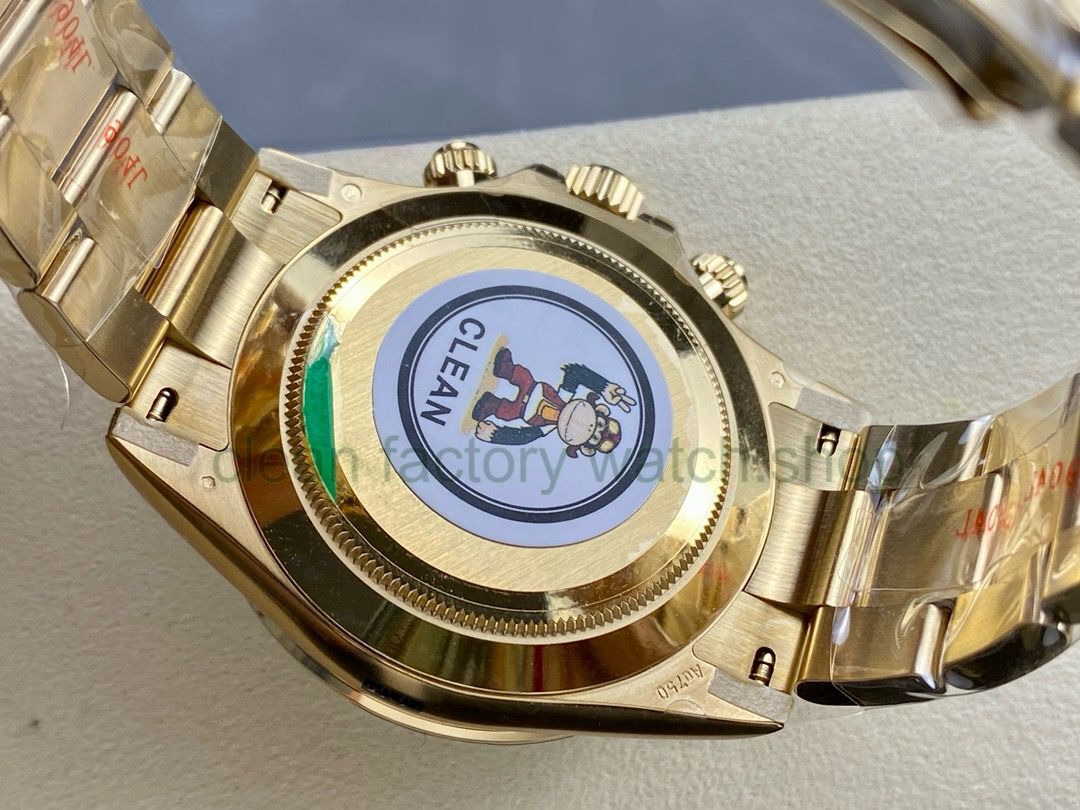 Clean Factory Rolex Daytona 116508-0004 40MM Full Yellow Gold Black Dial