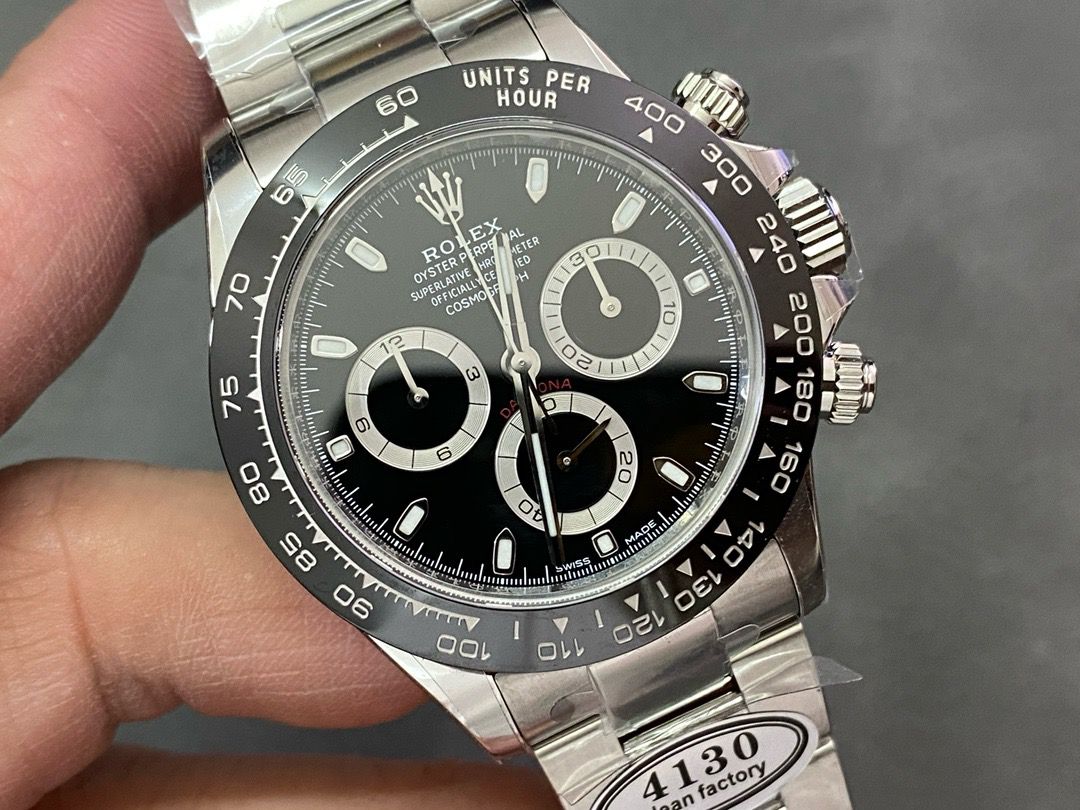 Clean Factory Rolex Daytona Panda 116500LN-0002 40MM Full 904L Black Dial