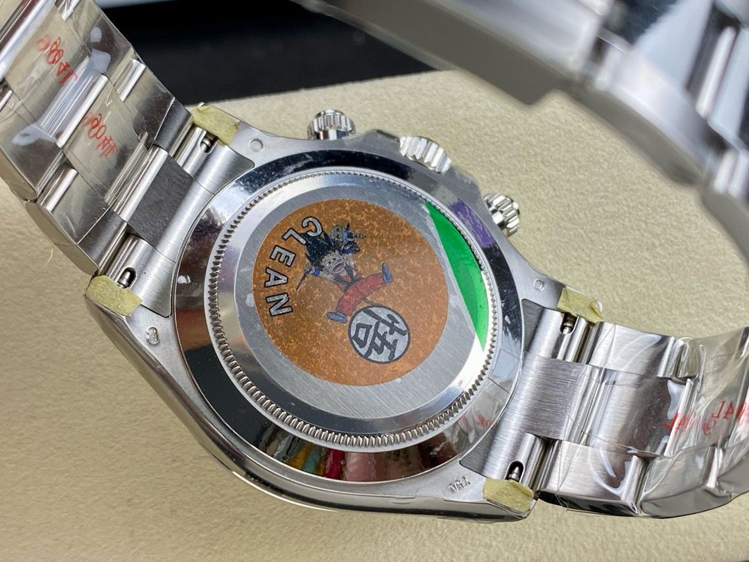 Clean Factory Rolex Daytona 116509 40MM Full White Gold Arabic Number Black Eye White Dial