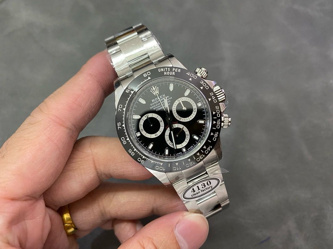 Clean Factory Rolex Daytona Panda 116500LN-0002 40MM Full 904L Black Dial