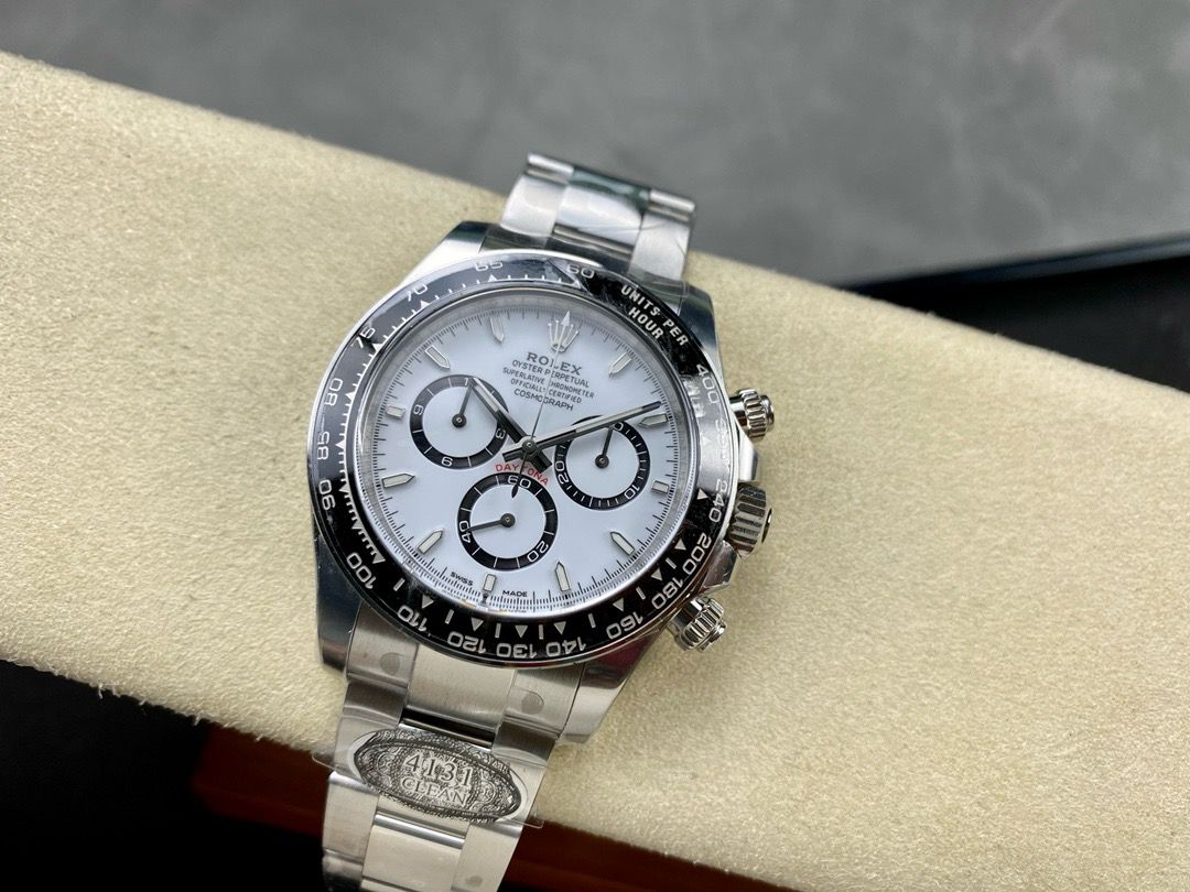 Clean Factory Rolex Daytona Panda 126500LN-0001 40MM Full 904L White Dial