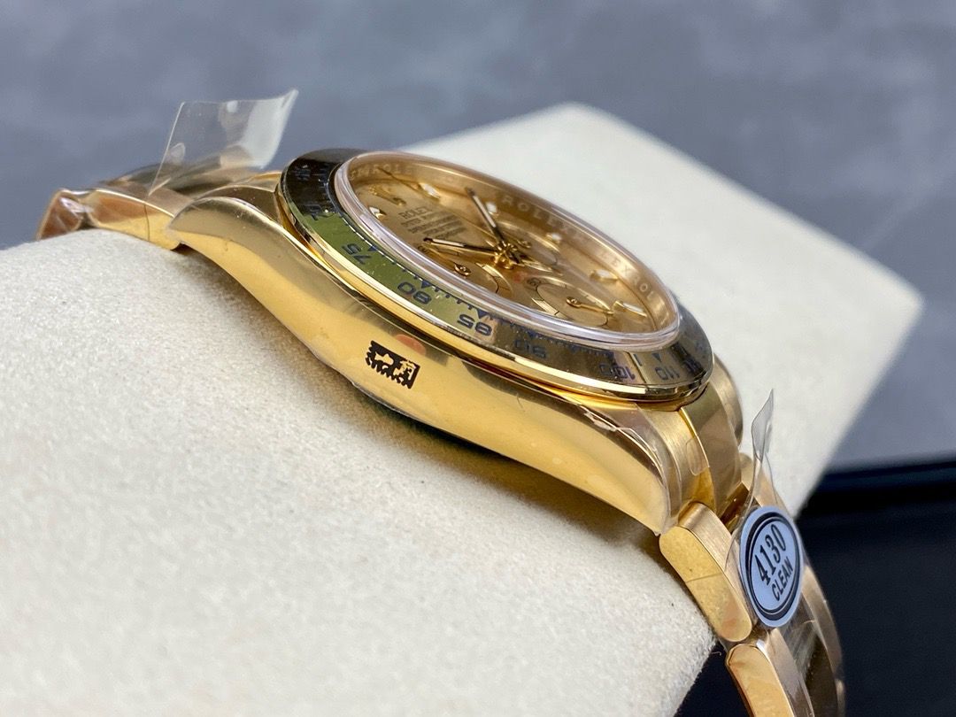 Clean Factory Rolex Daytona 116508-0003 40mm Full Gold, Champagne Dial