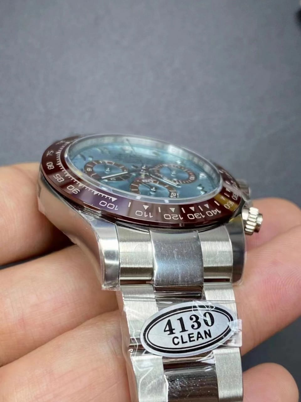 Clean Factory Rolex Daytona 116506-0004 40MM Full Platinum Arabic Number Ice Blue Dial