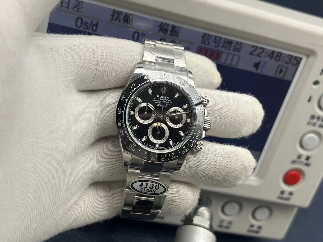 CLEAN Factory Rolex Daytona 126500LN-0002 40MM Full 904L Black Dial