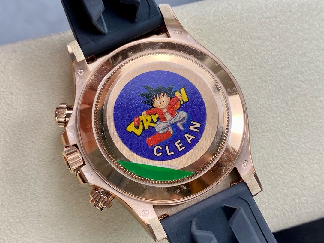 Clean Factory Rolex Daytona 116515LN-0018 40MM Rose Gold Rubber Strap Pink Dial